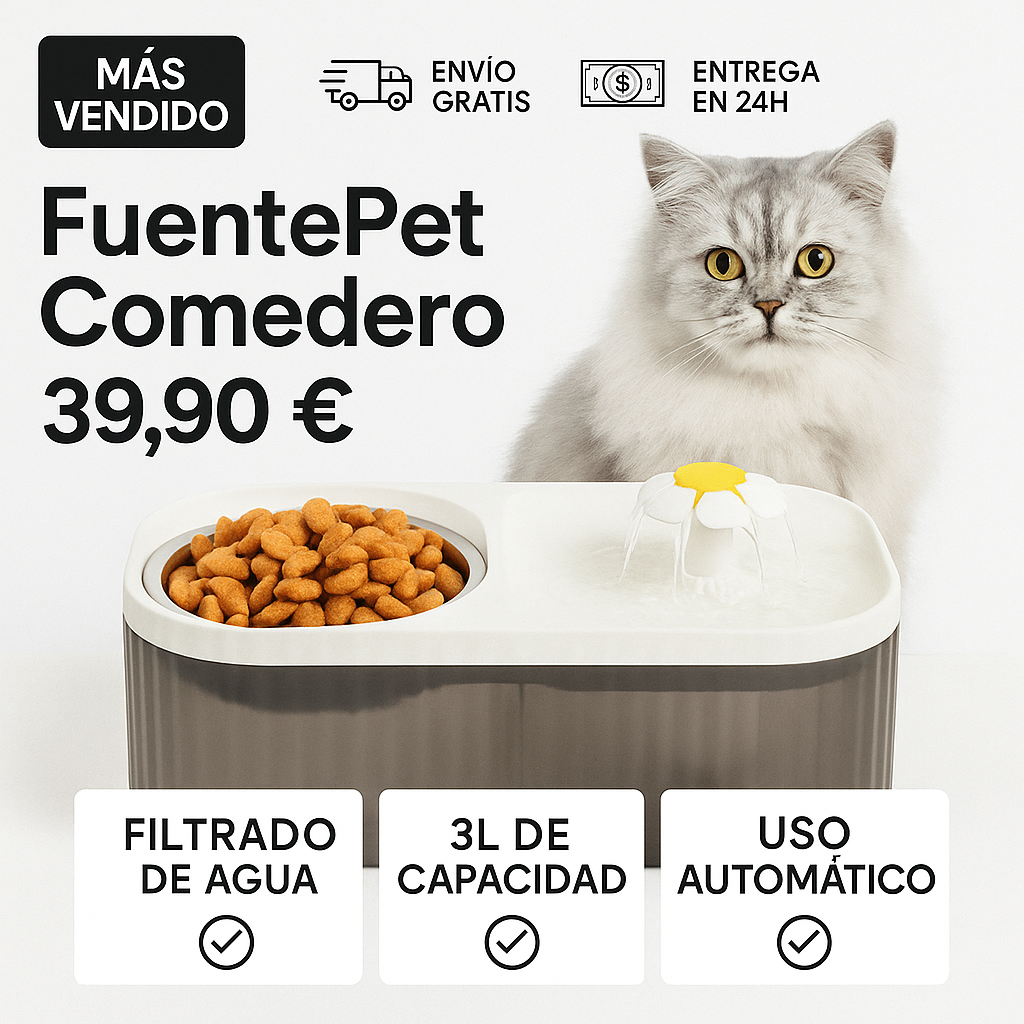 FuentePet Comedero | (LIQUIDACIÓN TOTAL - 60% OFF!)