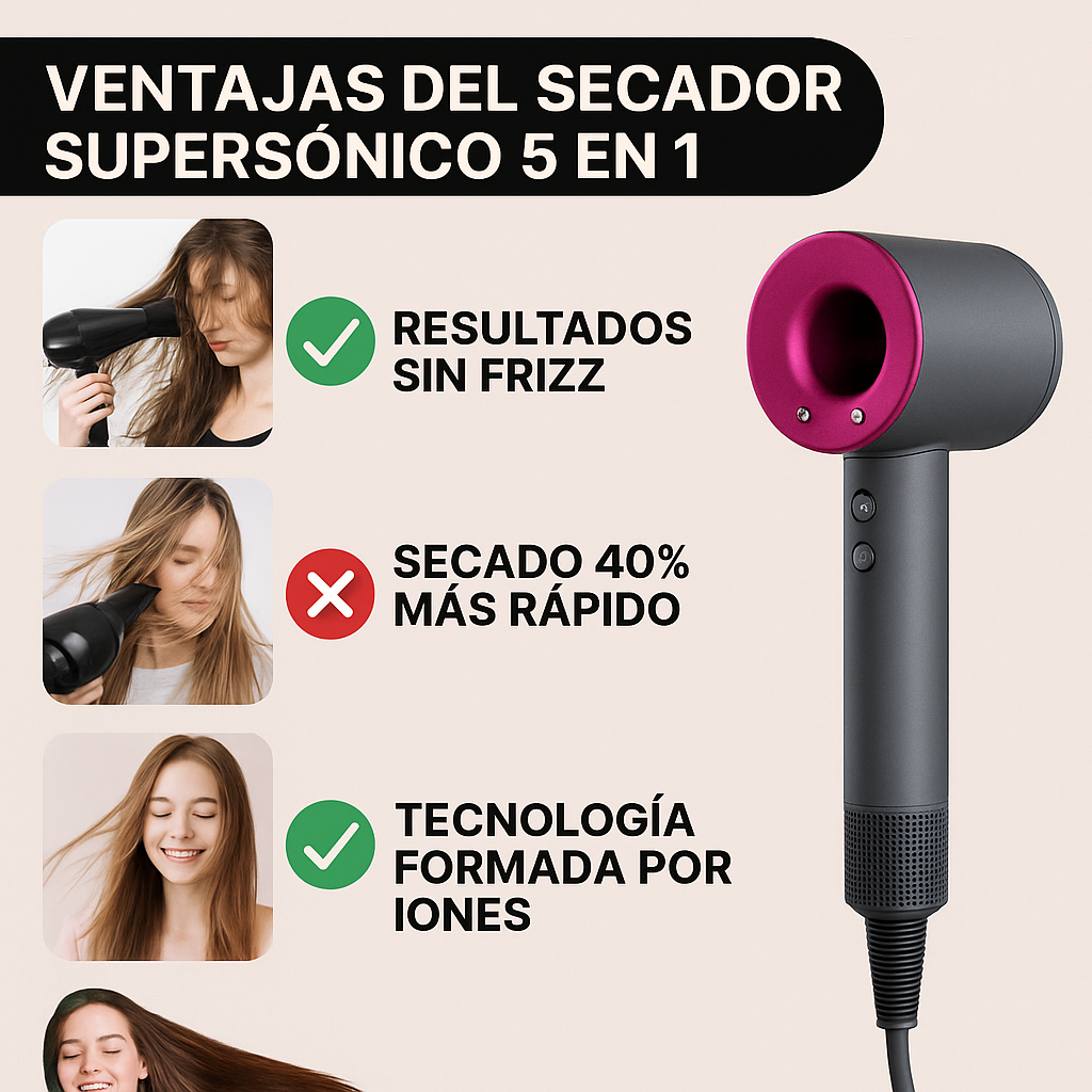 TurboSecador 5x1 - Revoluciona tu Rotina de Cabello