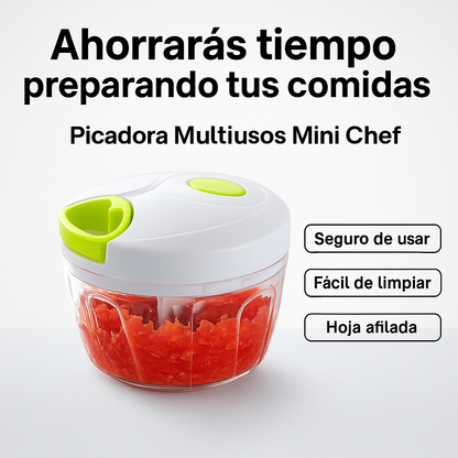 Picadora Multiusos Mini Chef – ¡Tu Ayudante Ideal en la Cocina! 50% OFF