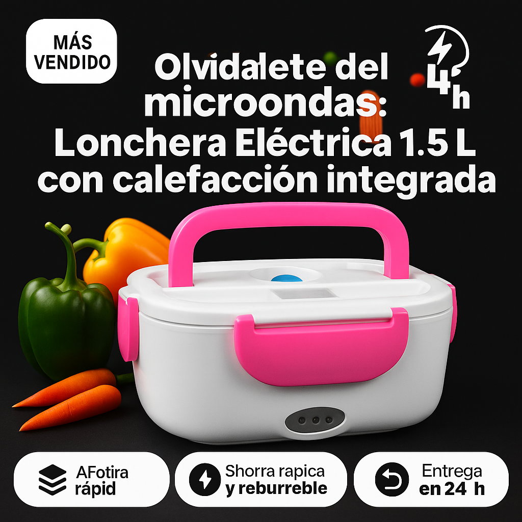LunchBox Caliente 1.5L - Tu Comida Siempre Lista Donde Quieras