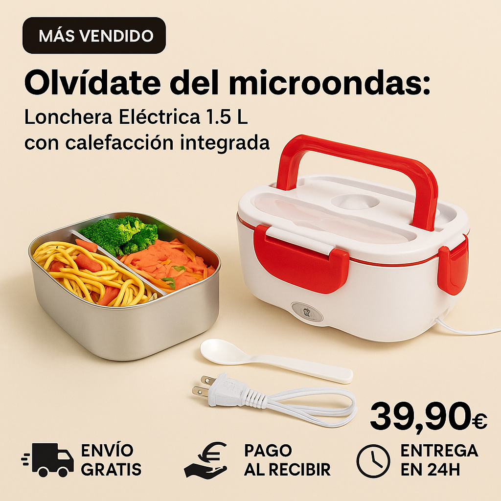 LunchBox Caliente 1.5L - Tu Comida Siempre Lista Donde Quieras