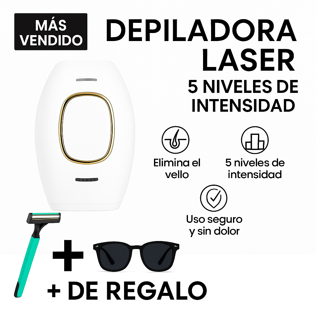 Depiladora SkinLuz + Regalo Exclusivo - ¡Elimina El Vello En Casa Para Siempre!