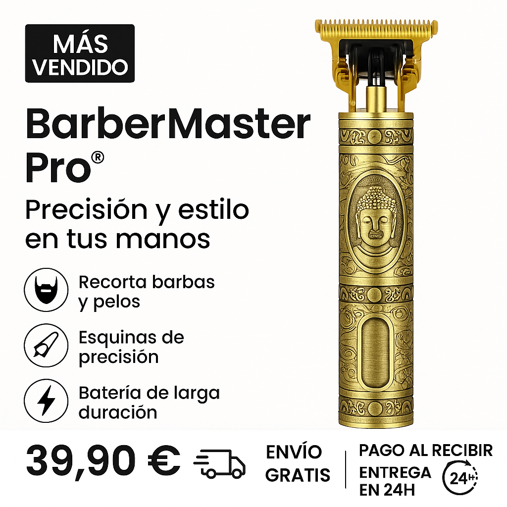 BarberMaster Pro® Precisión Y Estilo En Tus Manos 40% + REGALO!