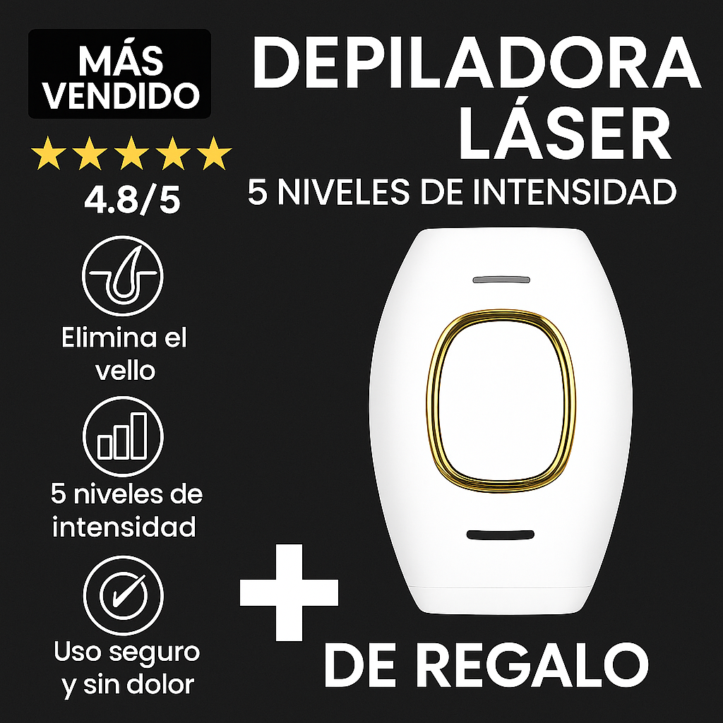 Depiladora SkinLuz + Regalo Exclusivo - ¡Elimina El Vello En Casa Para Siempre!