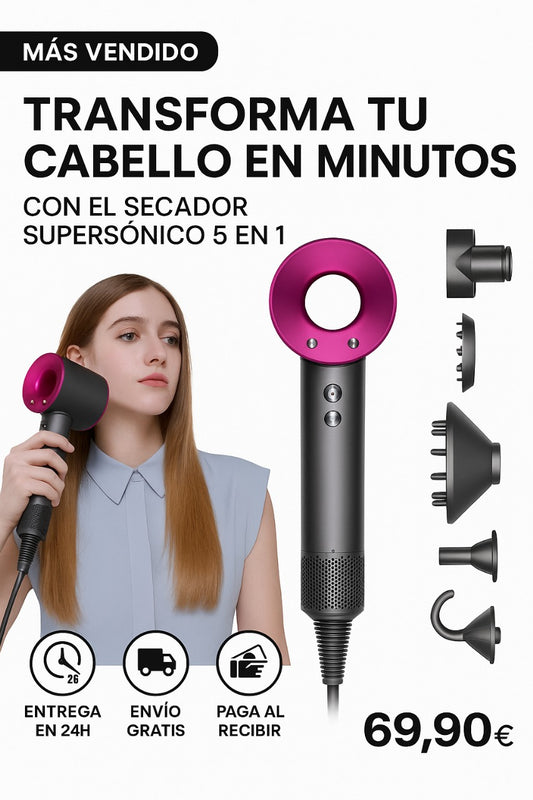 TurboSecador 5x1 - Revoluciona tu Rotina de Cabello