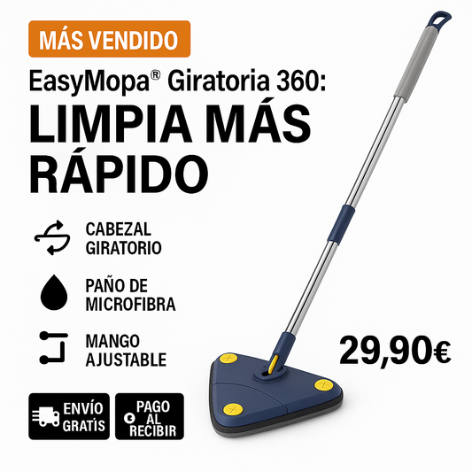 EasyMopa® giratoria 360° - ¡Limpieza Profunda Sin Dolor!