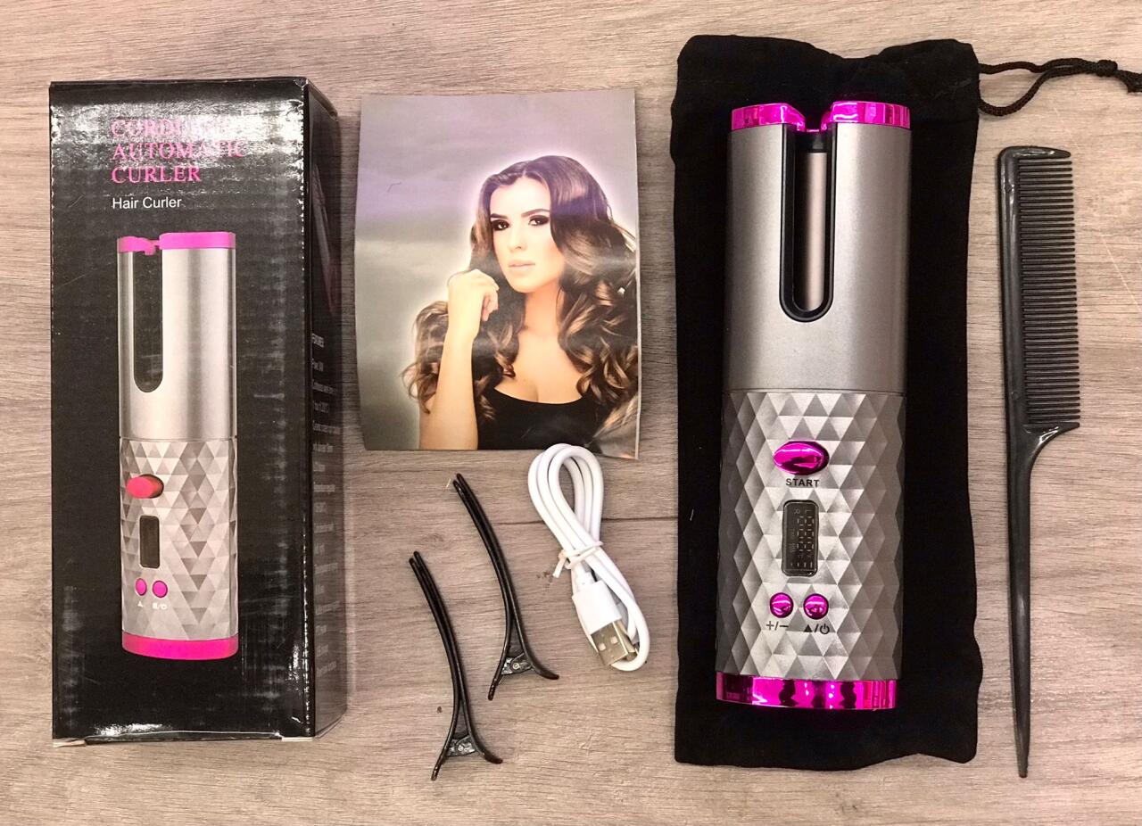 Rizadora CurlMaster 360 - Rizos perfectos en segundos, sin tirar ni dañar el cabello.